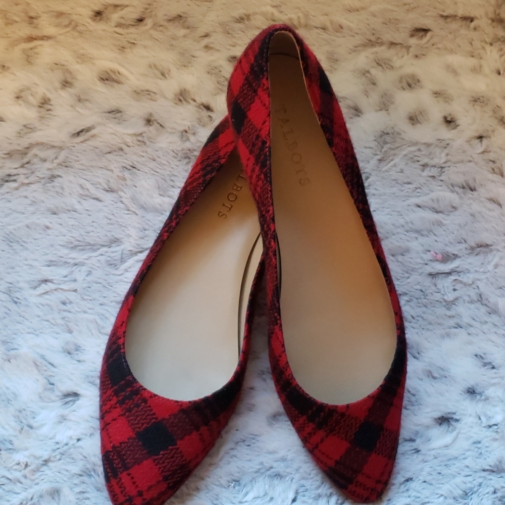 Talbots Houndstooth Flats
